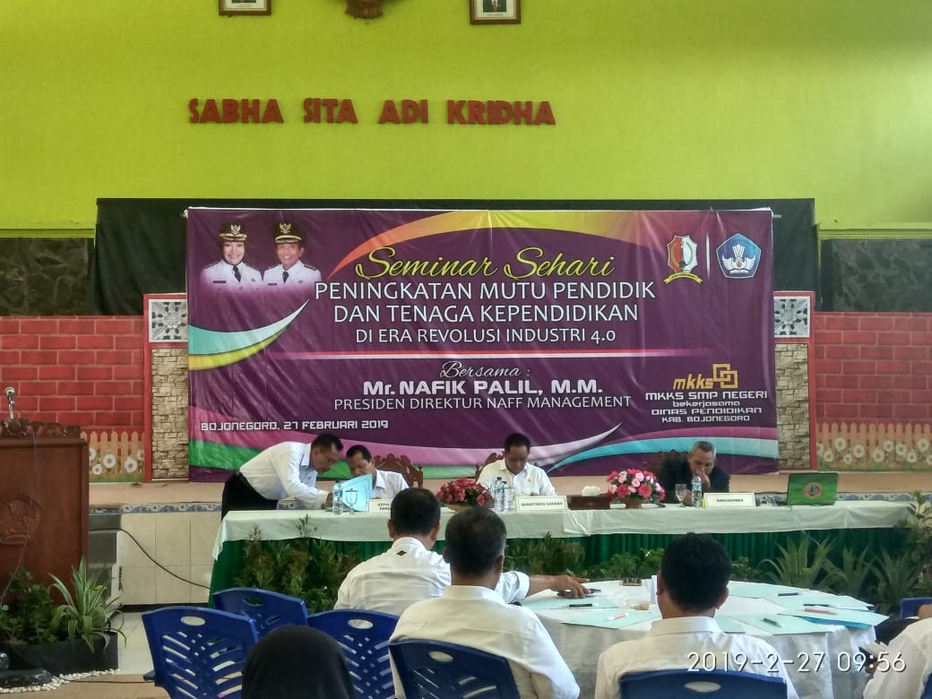 Seminar Sehari Peningkatan Mutu Pendidik dan Tenaga Kependidikan di Era Revolusi Industri 4.0