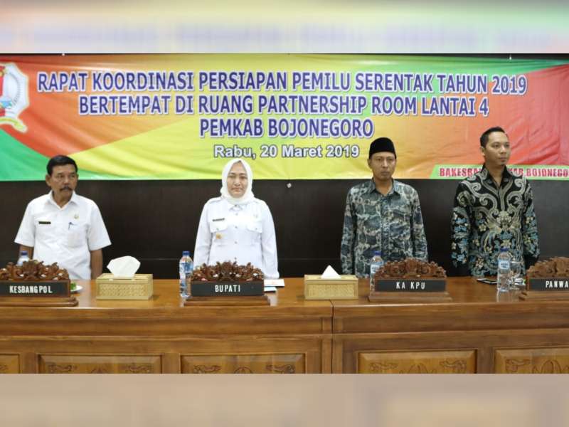 Pemkab Bojonegoro Gelar Rakor Persiapan Pemilu 2019