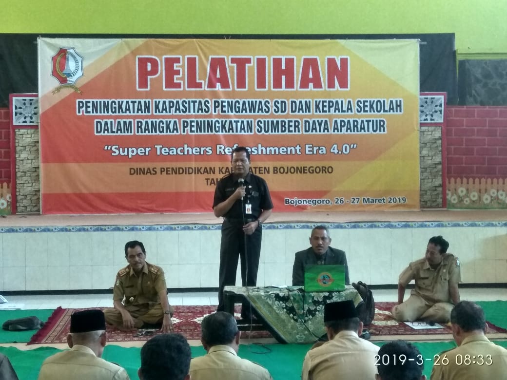 Pelatihan Peningkatan Kompetensi Pengawas SD dan Kepala Sekolah Tahun 2019