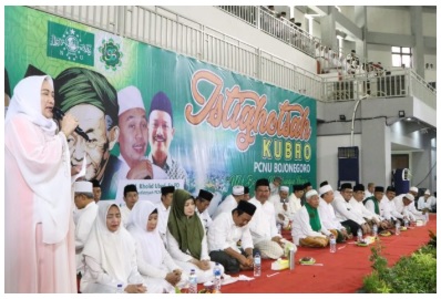 Bupati Bojonegoro Hadiri Istighotsah Akbar Harlah NU ke 96