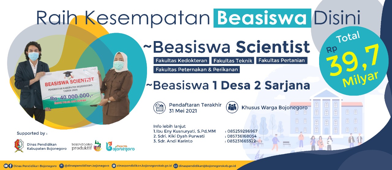 Beasiswa Scientist dan Beasiswa Miskin 1 Desa 2 Sarjana