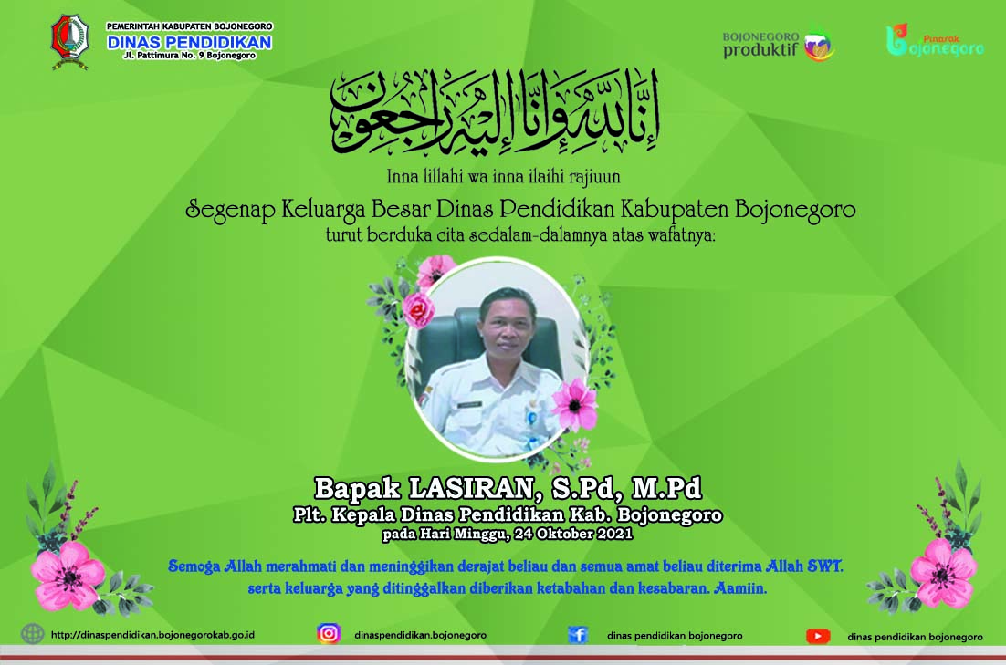 Kabar Duka Kami Sampaikan Atas Meninggalnya Plt. Kepala Dinas Pendidikan