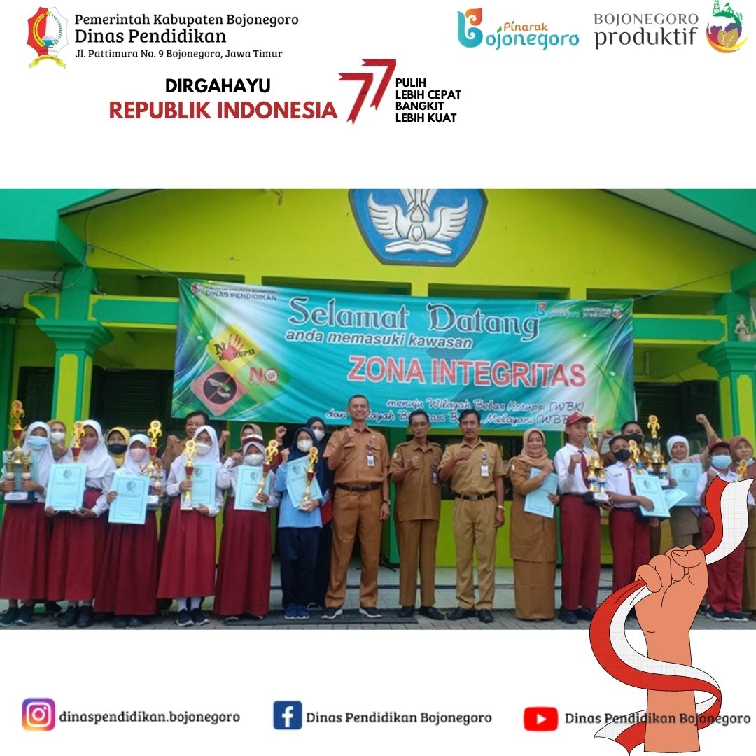 Penyerahan Piala dan Piagam Lomba Gerak Jalan 8KM Tingkat SD/MI Tahun 2022