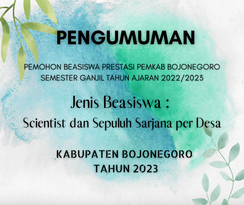 Pengumuman Beasiswa Semester Ganjil
