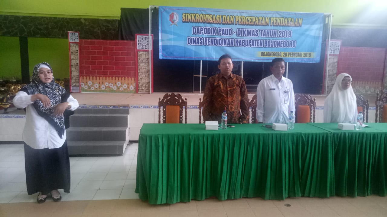 Sinkronisasi dan Percepatan Pendataan DAPODIK PAUD dan DIKMAS Tahun 2019