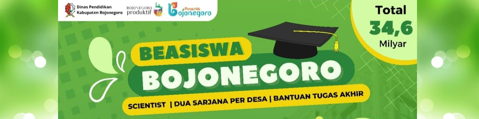 Program Beasiswa Bojonegoro<BR>Beasiswa Prestasi, Beasiswa Sepuluh Sarjana per Desa, Beasiswa Tugas Akhir